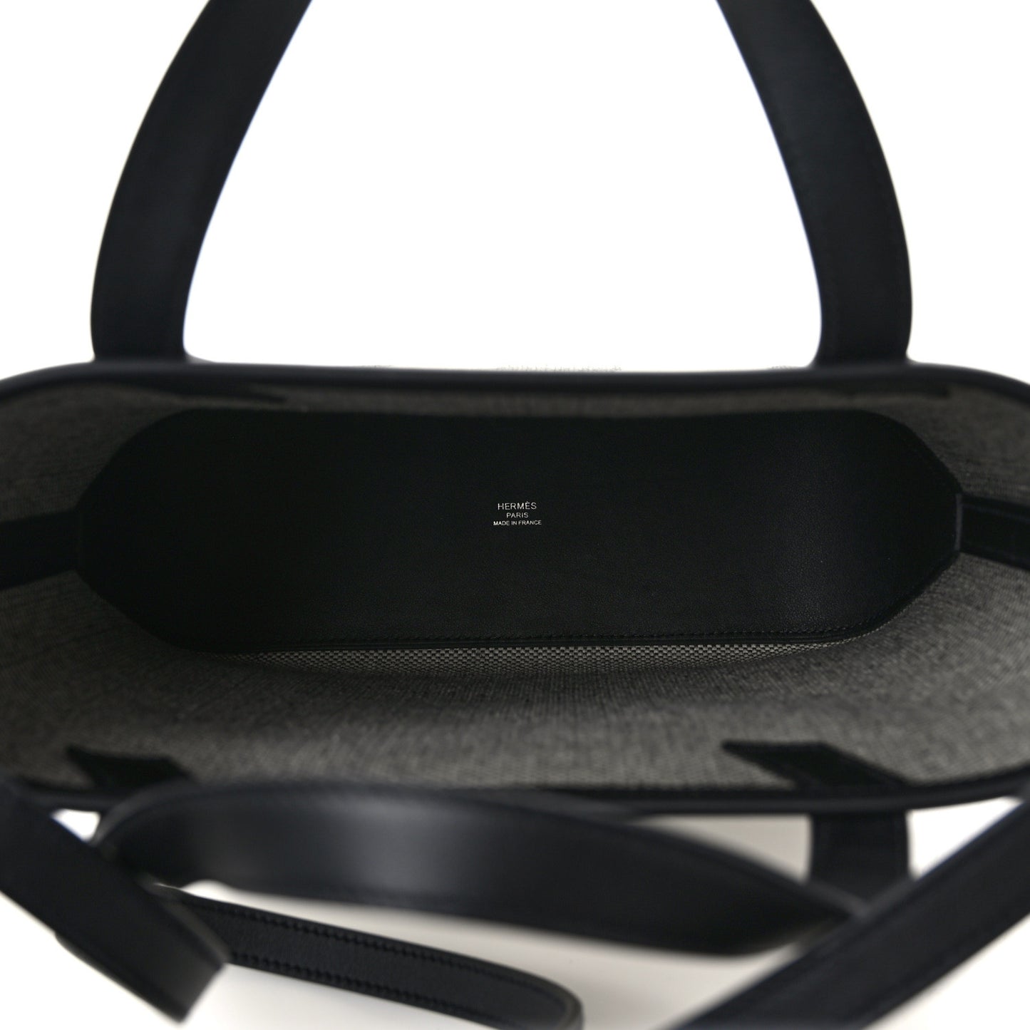 Swift H Canvas Cabas H En Biais 27 Black Ecru