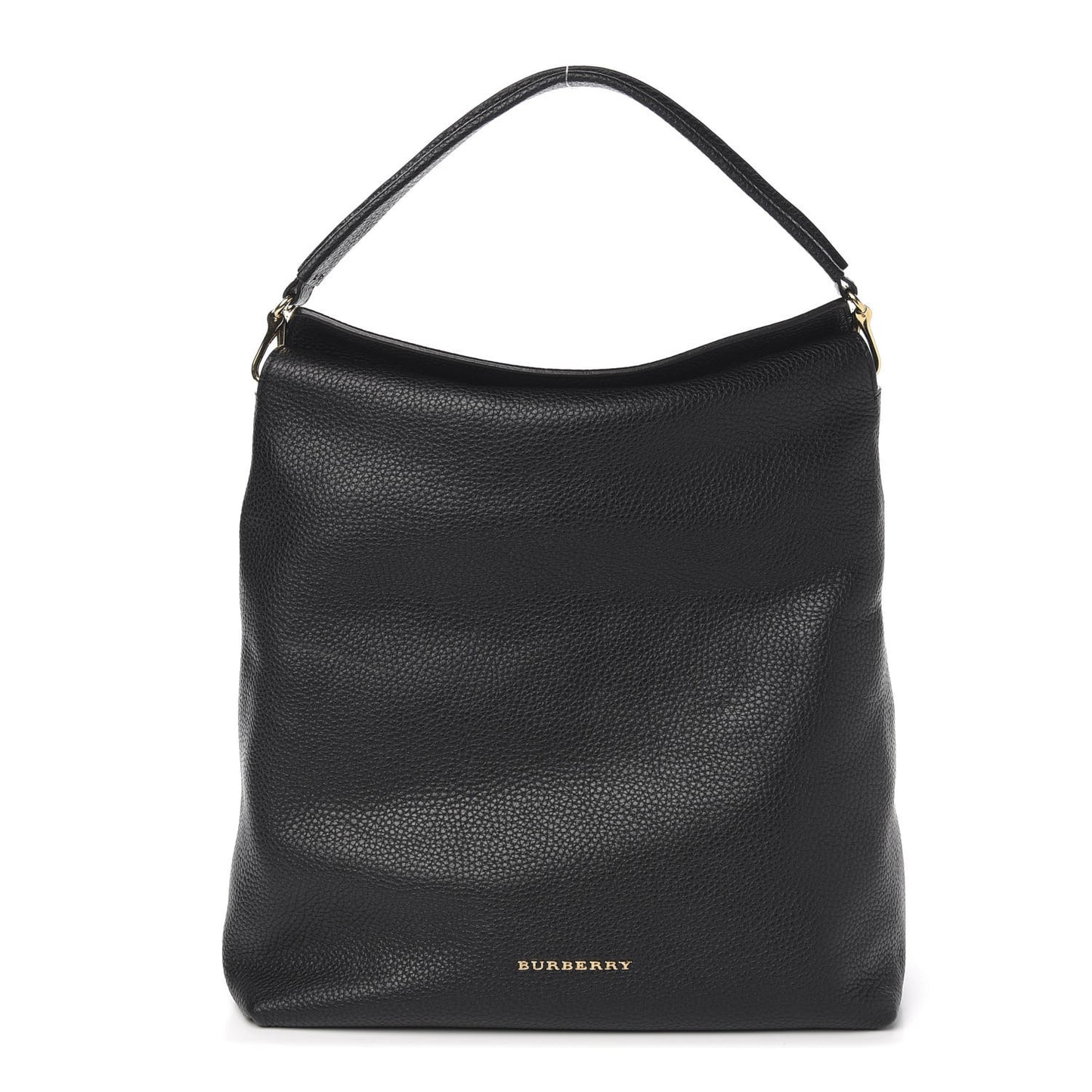 Grainy Calfskin Medium Cale Hobo Black