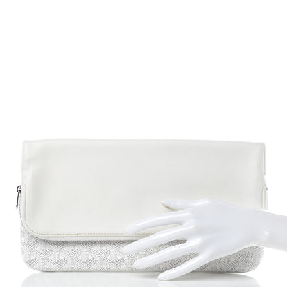 Goyard Goyardine Sainte Marie Soft Clutch White 2 of 8