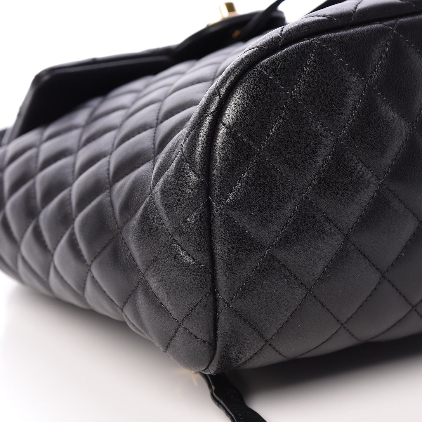 Calfskin Quilted Small Urban Spirit Backpack Black