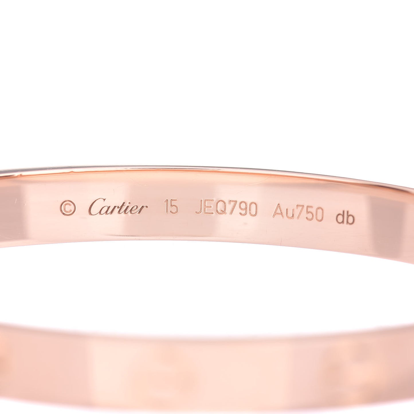 18K Pink Gold LOVE Bracelet 15