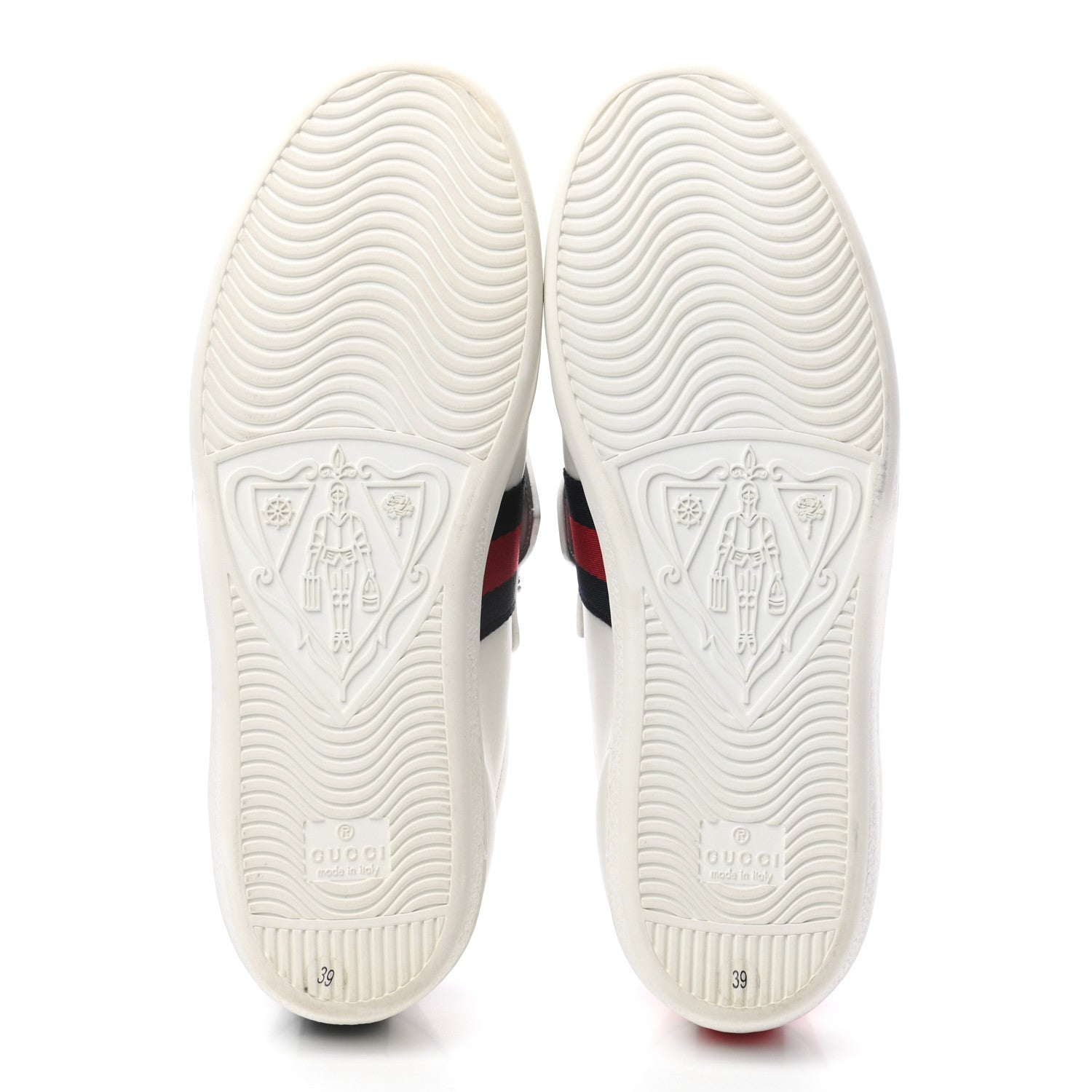 Gucci Calfskin Ayers Web Womens Ace Bow Lace Sneakers 39 White 5 of 9