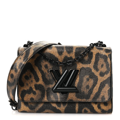 Louis Vuitton Calfskin Wild Animal Print Twist Shoulder Bag MM 1 of 11
