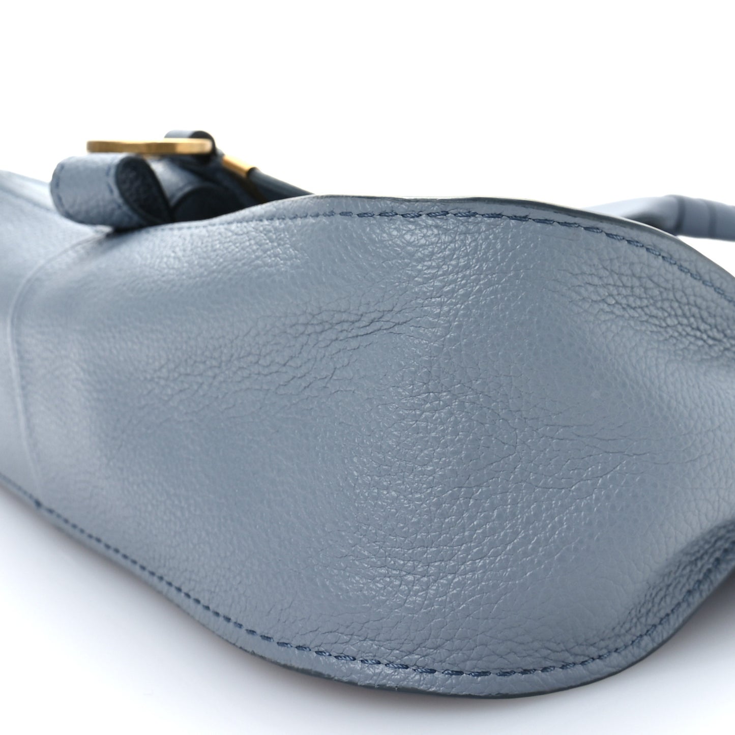 Calfskin Small Marcie Satchel Faded Blue