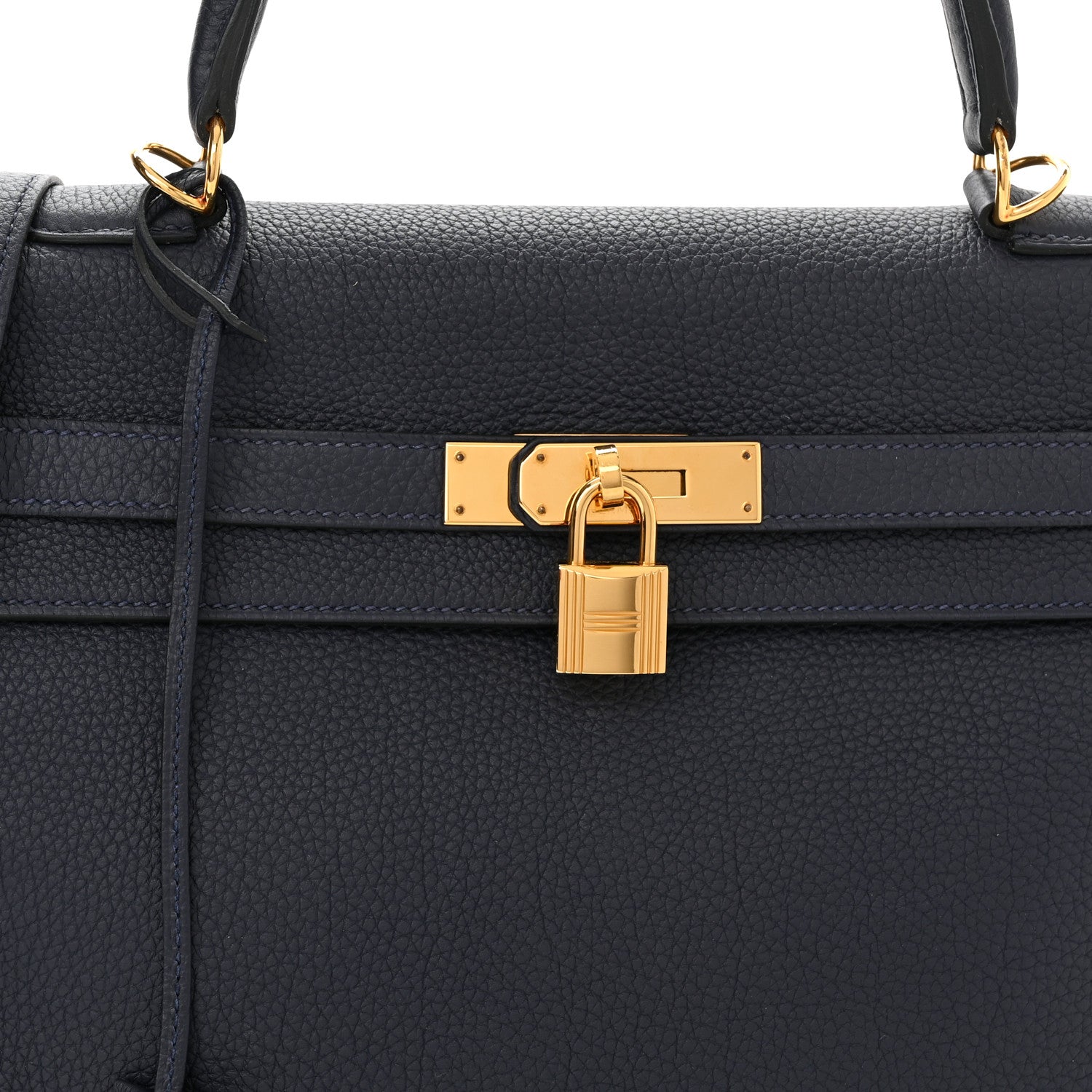 Hermes Togo Kelly Retourne 35 Bleu Indigo 8 of 10