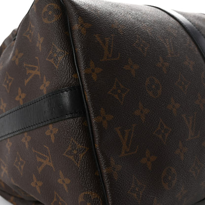 Louis Vuitton Monogram Macassar Keepall Bandouliere 45 8 of 9