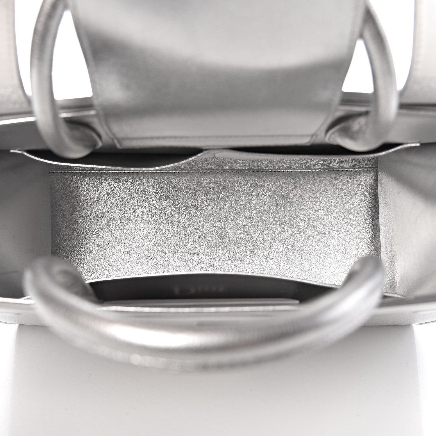Christian Dior Metallic Grained Calfskin Medium Diorever Flap Silver 5 of 12