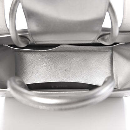 Christian Dior Metallic Grained Calfskin Medium Diorever Flap Silver 5 of 12