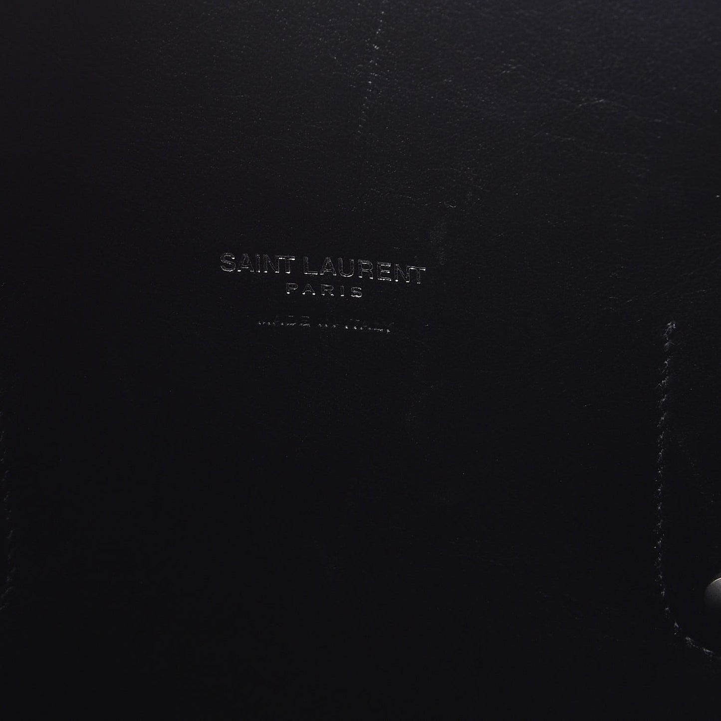 Calfskin Skeleton Print Large Sac De Jour Black