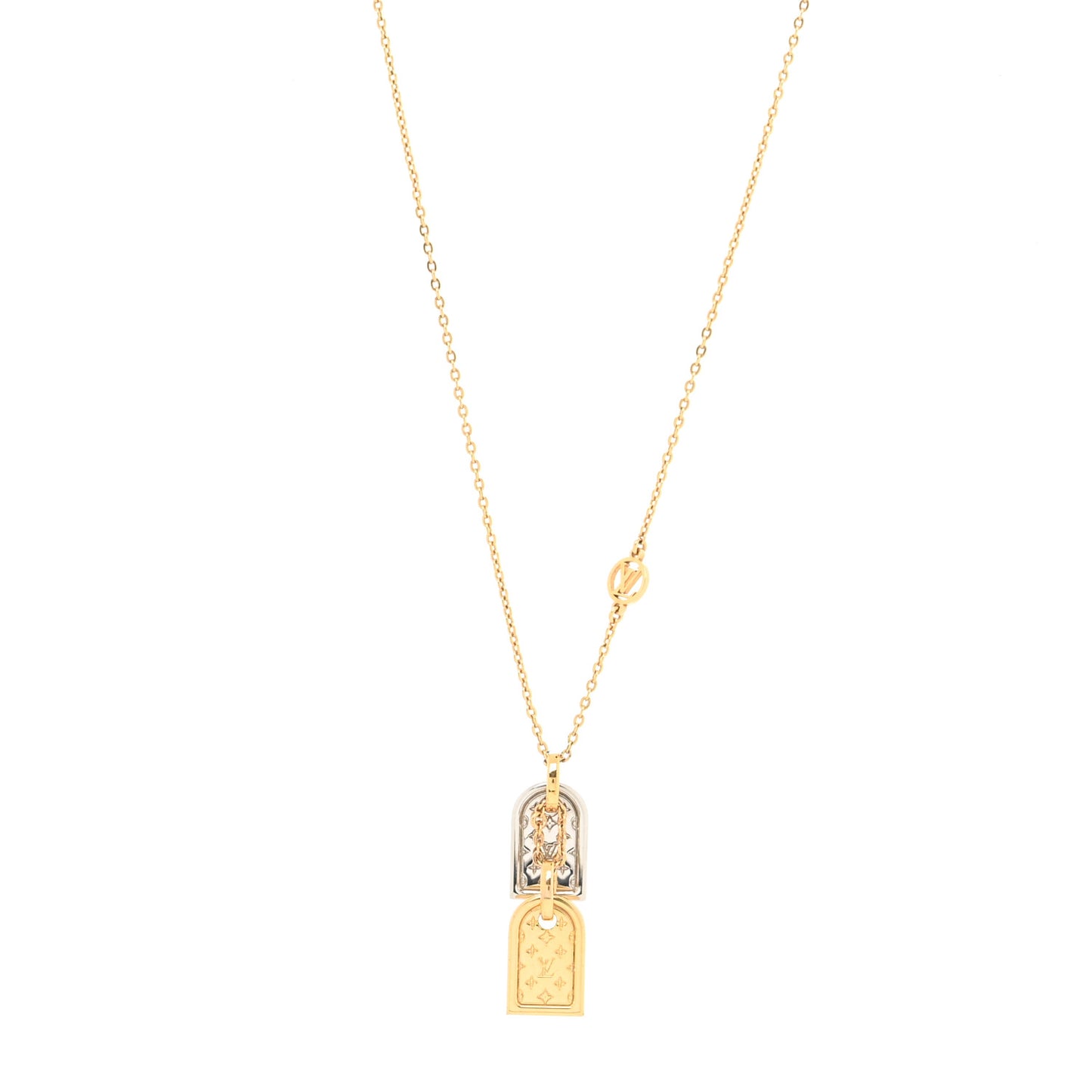 Nanogram Name Tag Necklace Gold