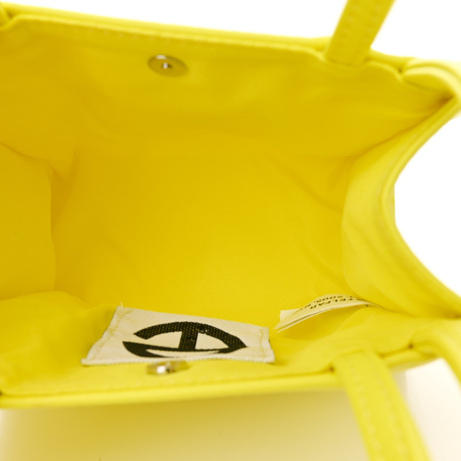 Telfar Vegan Leather Small Shopping Bag Highlighter Yellow 5 of 10