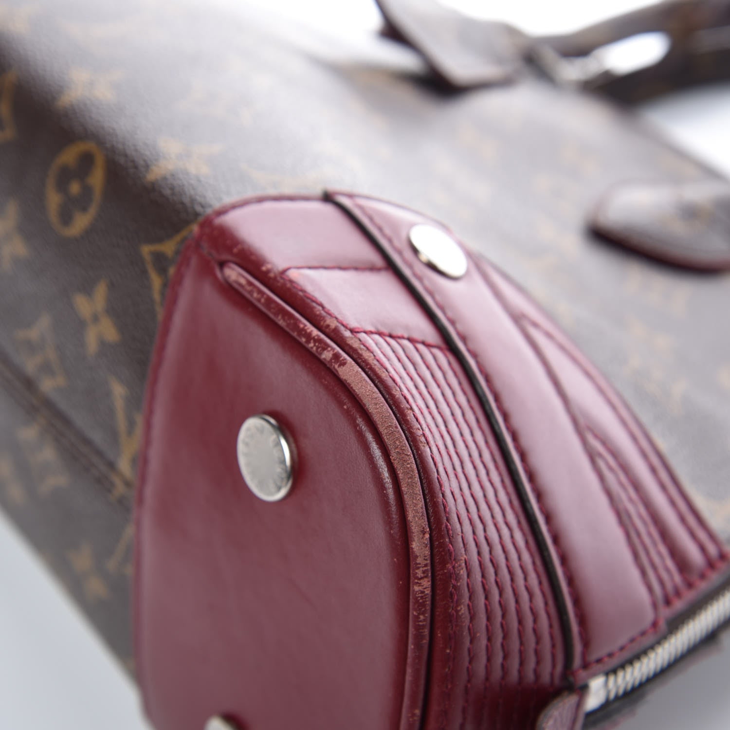 Louis Vuitton Monogram Shine Alma PM Bordeaux 10 of 18