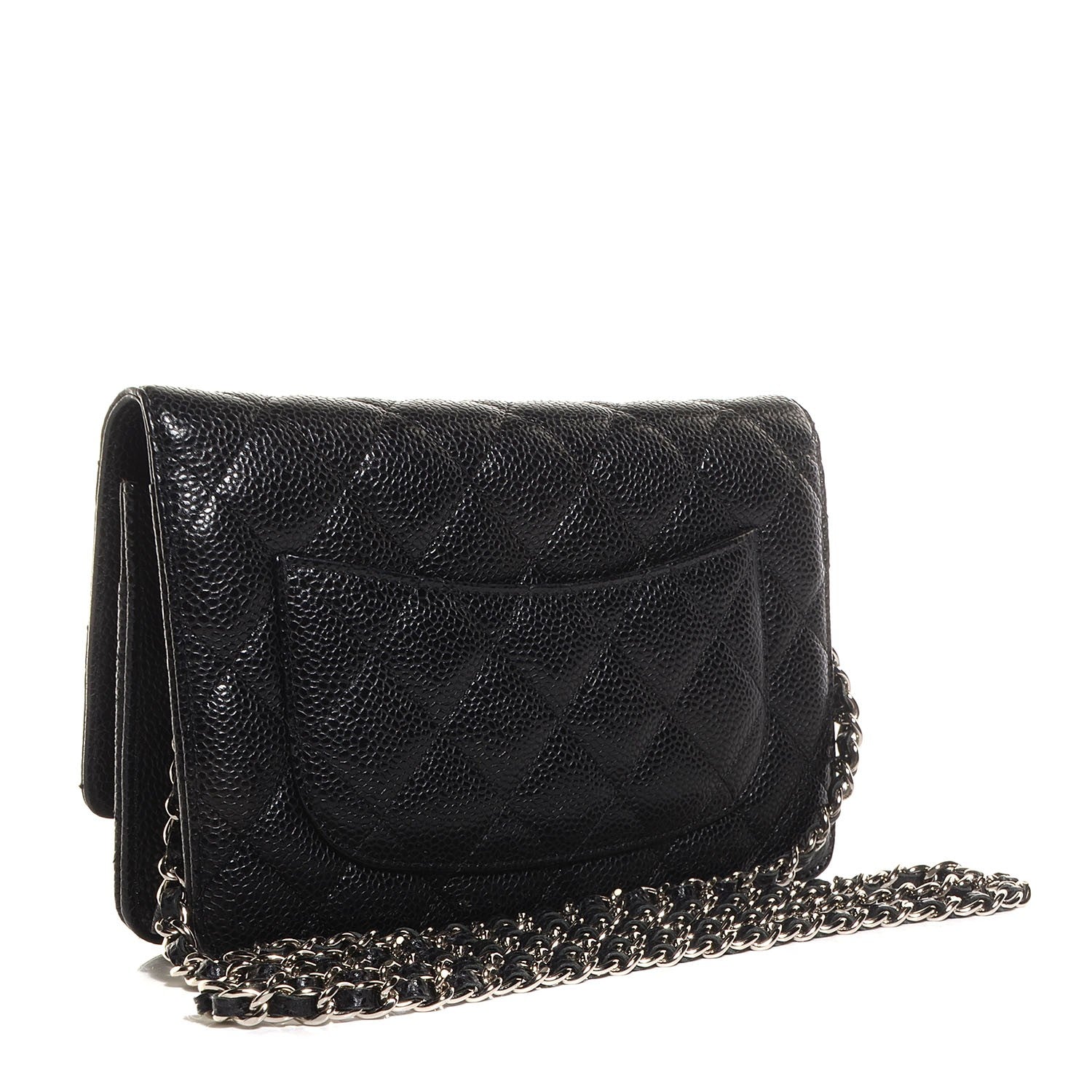 Chanel Caviar Quilted Wallet On Chain WOC Black 4 of 10
