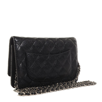 Chanel Caviar Quilted Wallet On Chain WOC Black 4 of 10