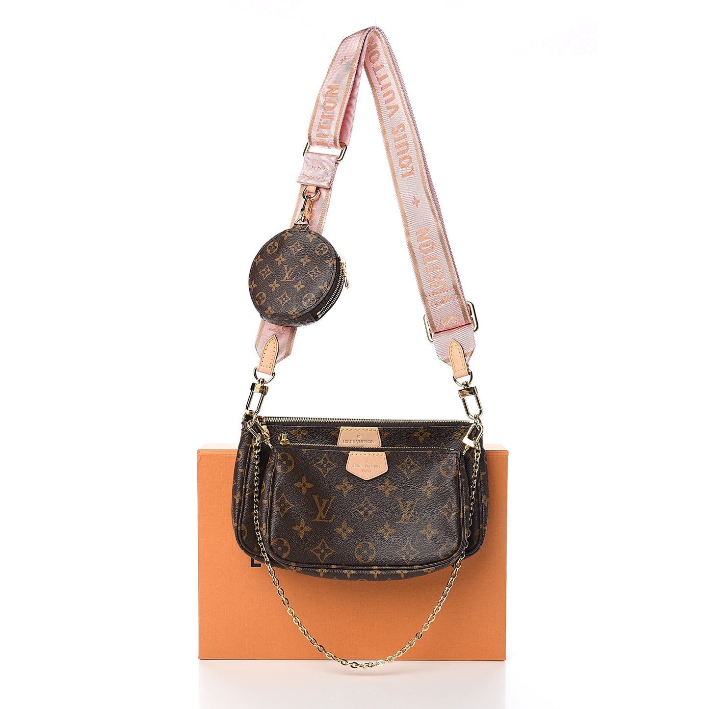 Monogram Multi Pochette Accessories Rose Clair
