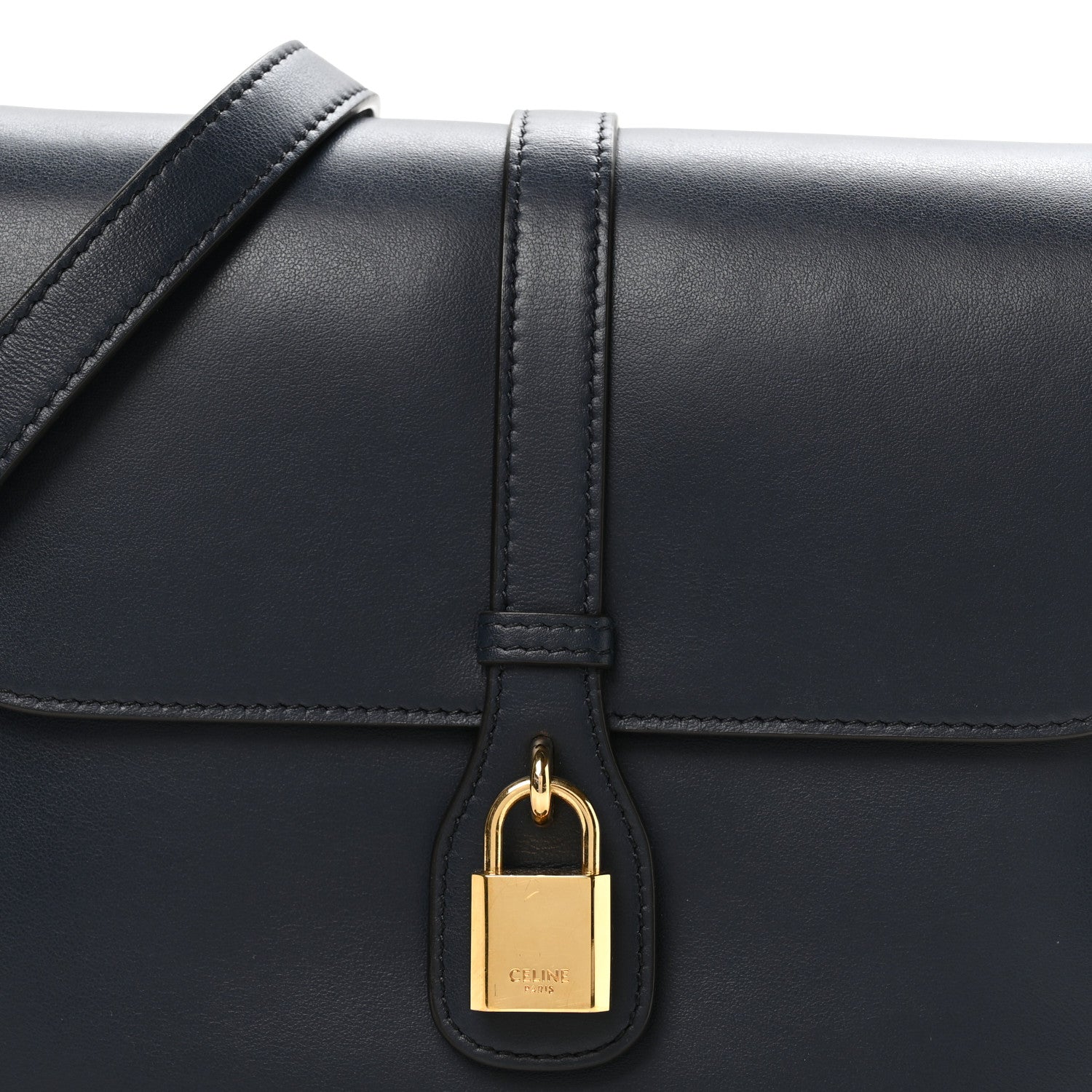 Celine Smooth Calfskin Medium Tabou Navy Blue 9 of 11