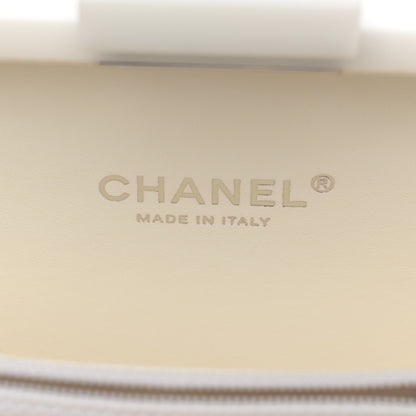 Chanel Plexiglass Crystal Lego Clutch White Black 11 of 26