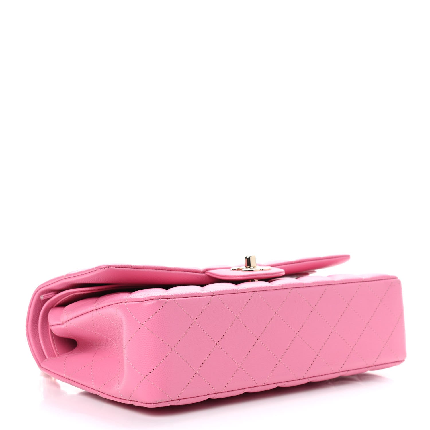 Chanel Caviar Quilted Medium Double Flap Pink 3 of 8