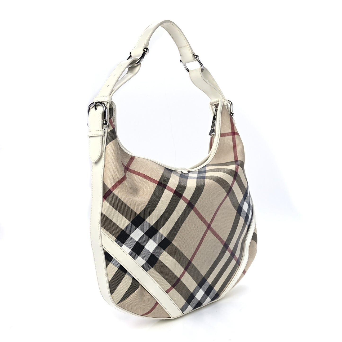 Supernova Check Large Larkin Hobo White