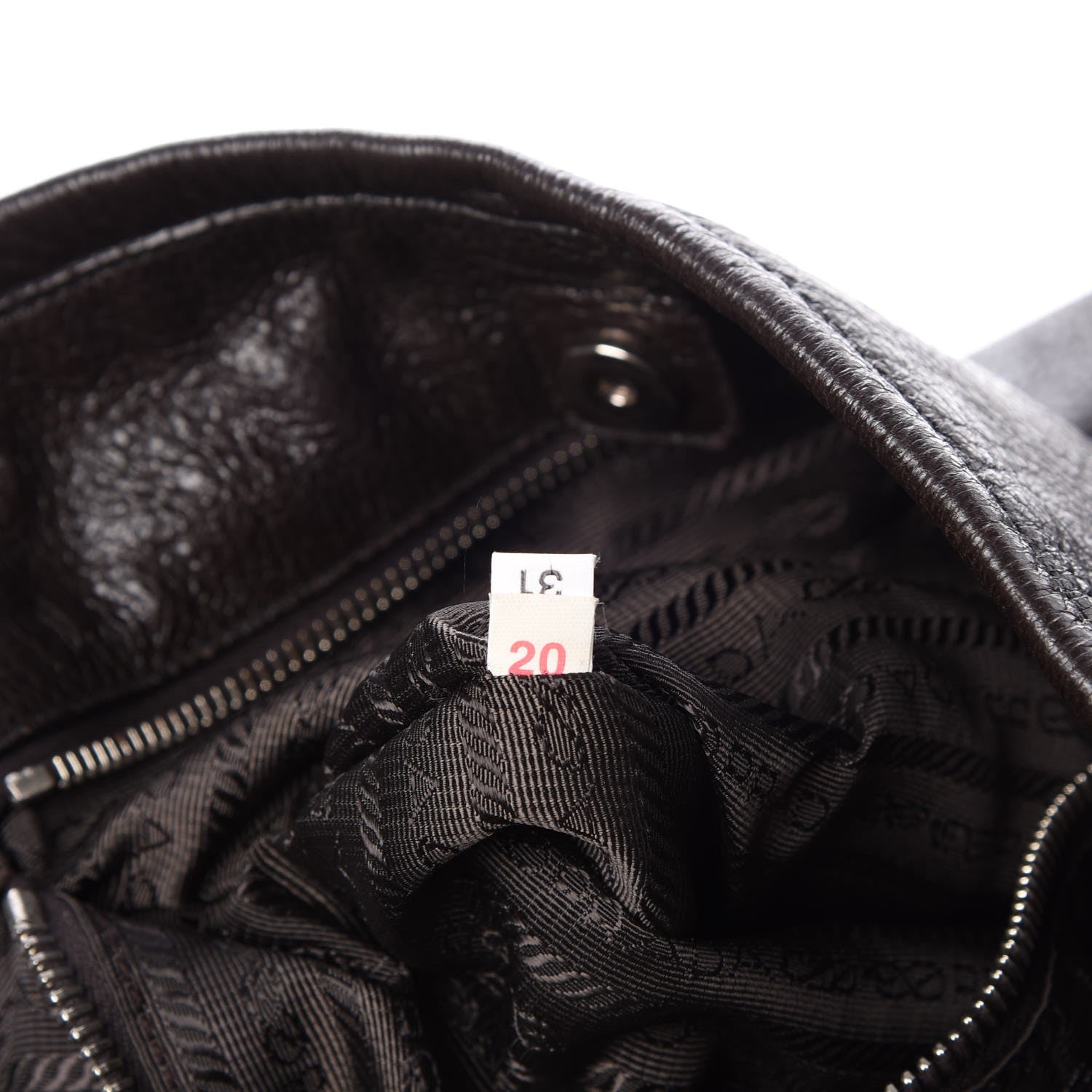 Prada Cervo Lux Chain Shoulder Bag Ebano 7 of 8