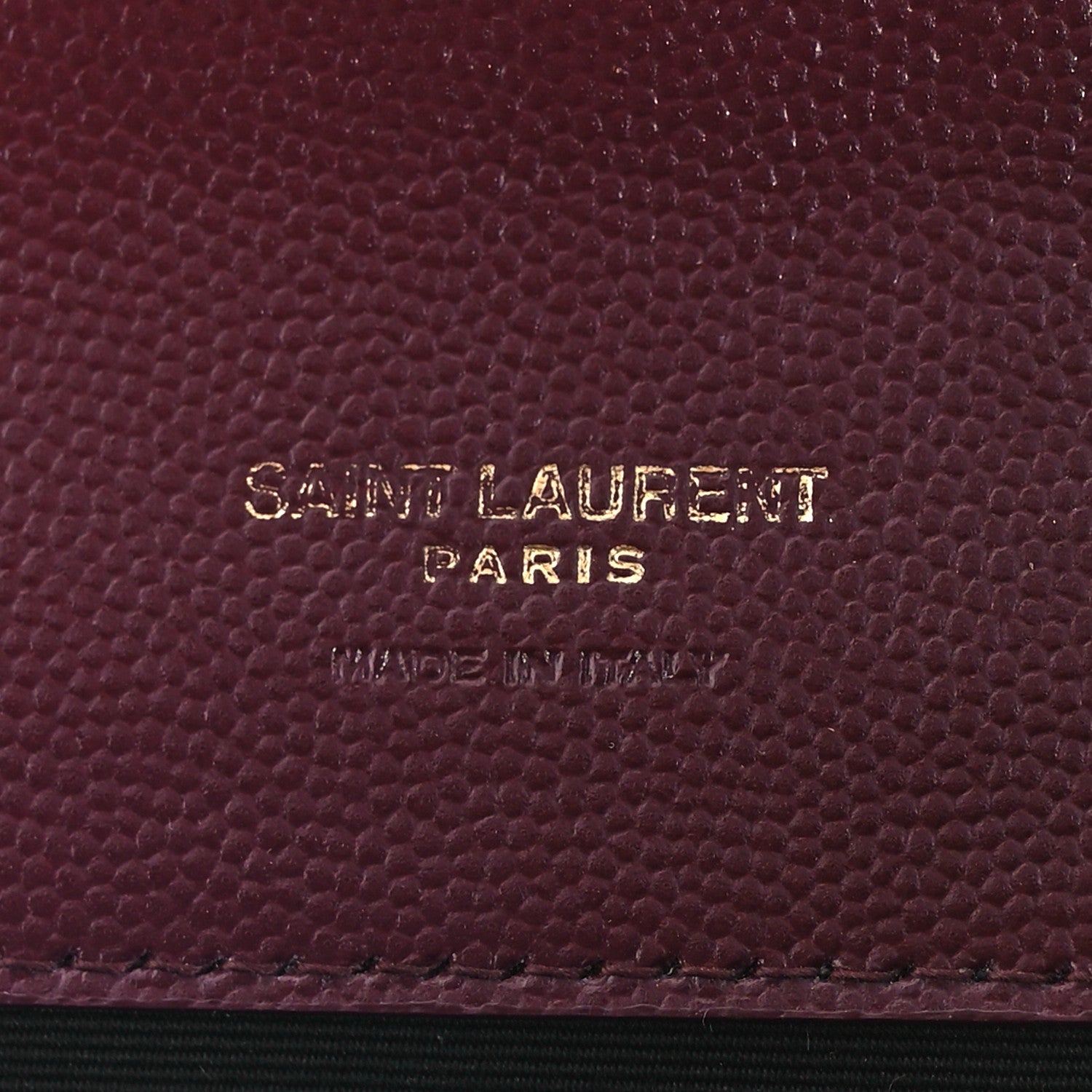 Saint Laurent Grain De Poudre Matelasse Chevron Monogram Envelope Clutch Rouge Legion 6 of 8