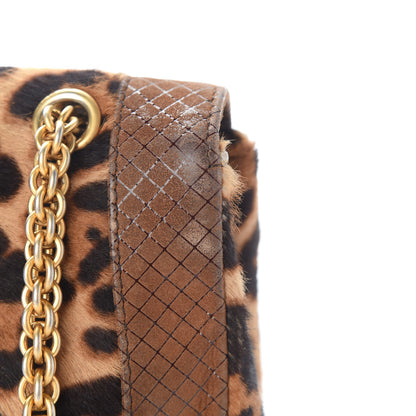 Christian Louboutin Pony Hair Leopard Print Sweet Charity Shoulder Bag Brown 7 of 12
