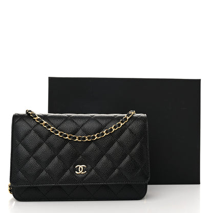 Chanel Caviar Quilted Wallet on Chain WOC Black 12 of 12