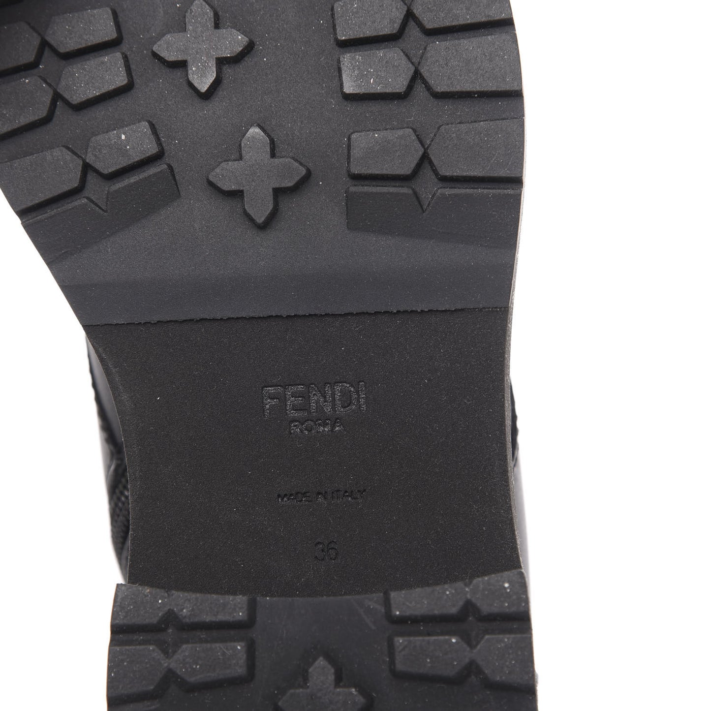 Vitello Studded FF Combat Boots 36 Black