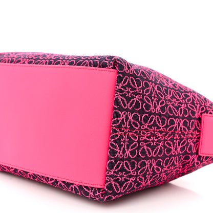 Loewe Jacquard Anagram Calfskin Small Cubi Bag Pink 10 of 10