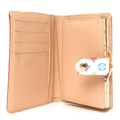 Louis Vuitton Monogram Multicolor French Purse Wallet White 5 of 6