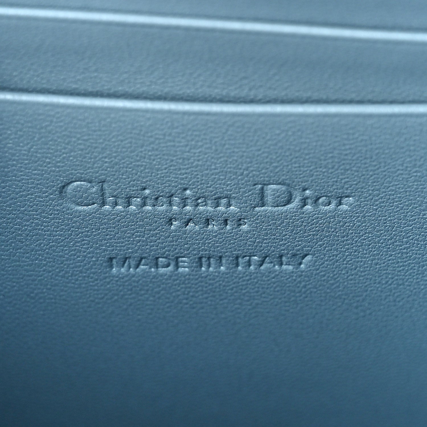 Christian Dior Patent Cannage Lady Dior Phone Holder Cloud Blue 5 of 8