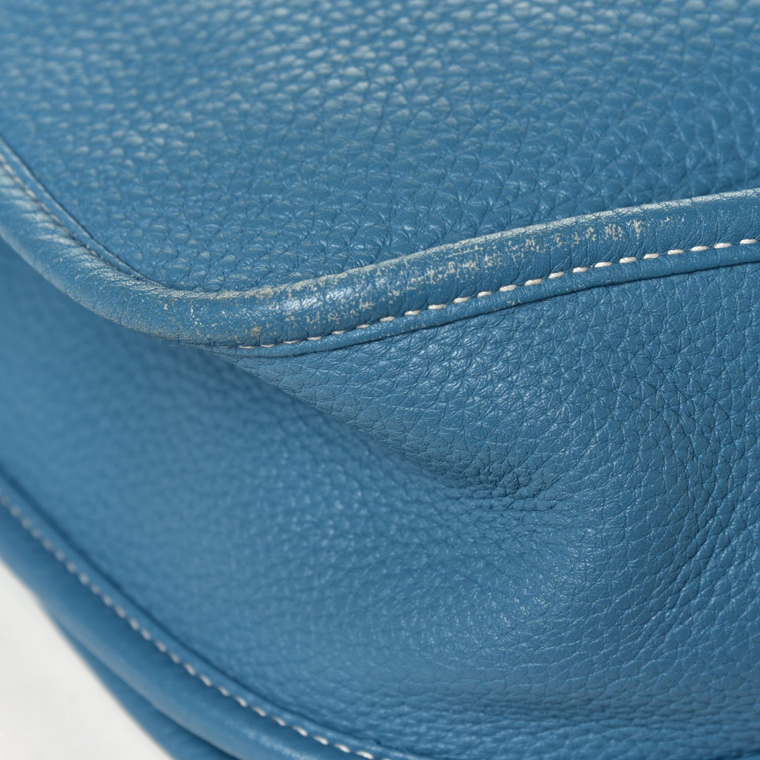 Hermes Taurillon Clemence Evelyne III GM Blue Jean 12 of 20
