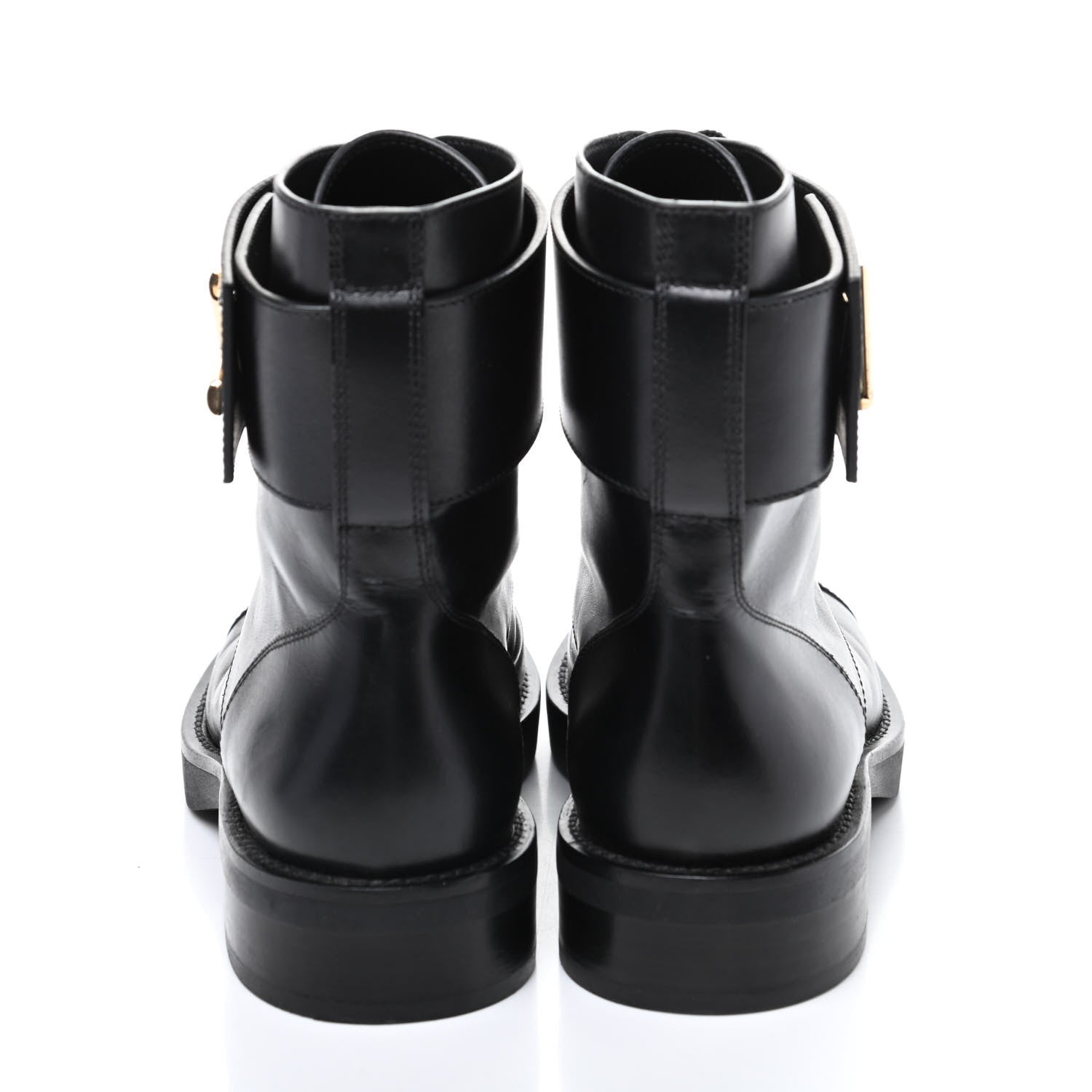 Louis Vuitton Calfskin Wonderland Ranger Boots 35 Black 5 of 9