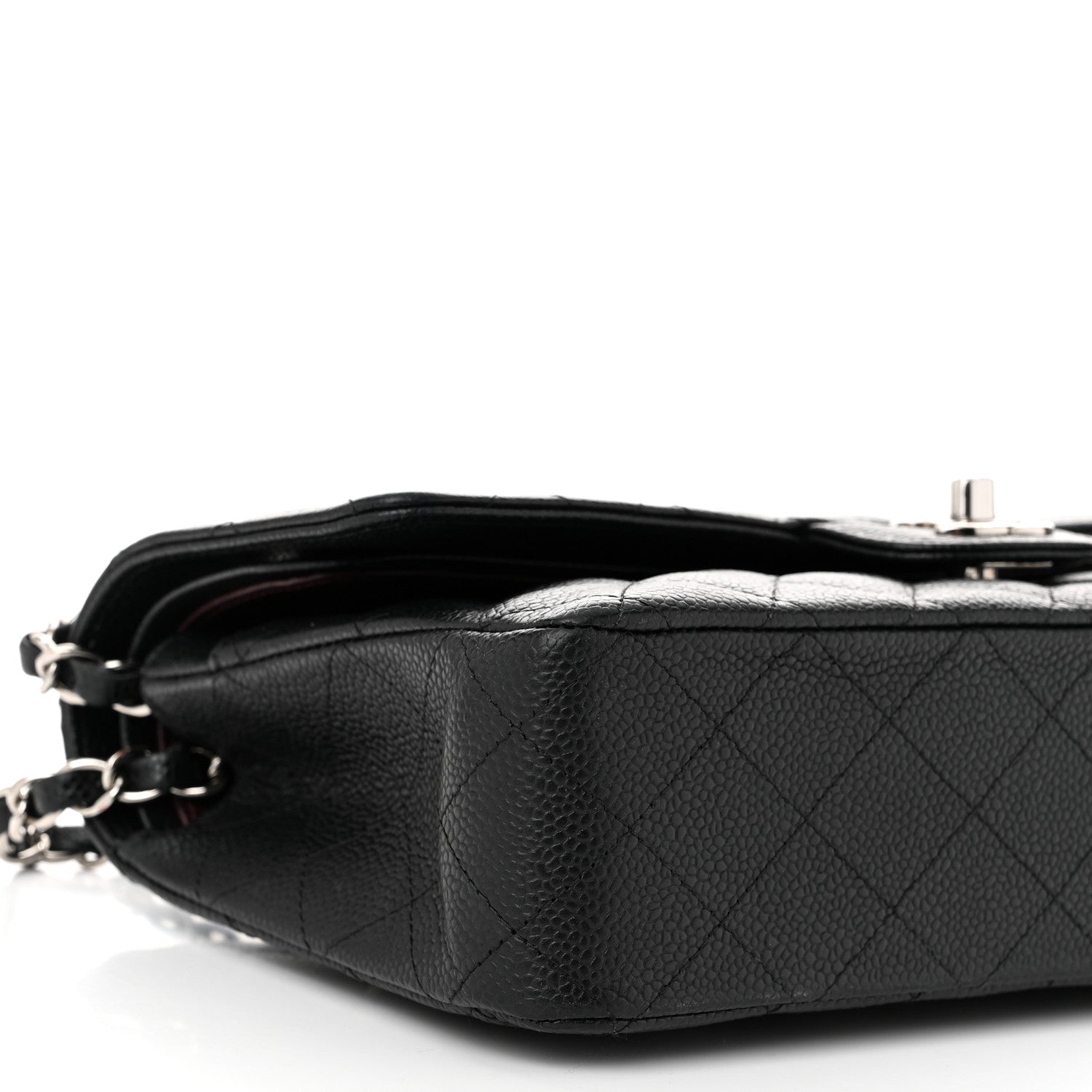 Chanel Caviar Quilted Medium Double Flap Black 9 of 10