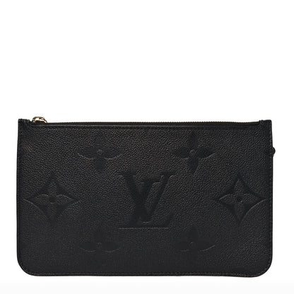 Louis Vuitton Empreinte Monogram Giant Neverfull MM Pochette Black 1 of 7