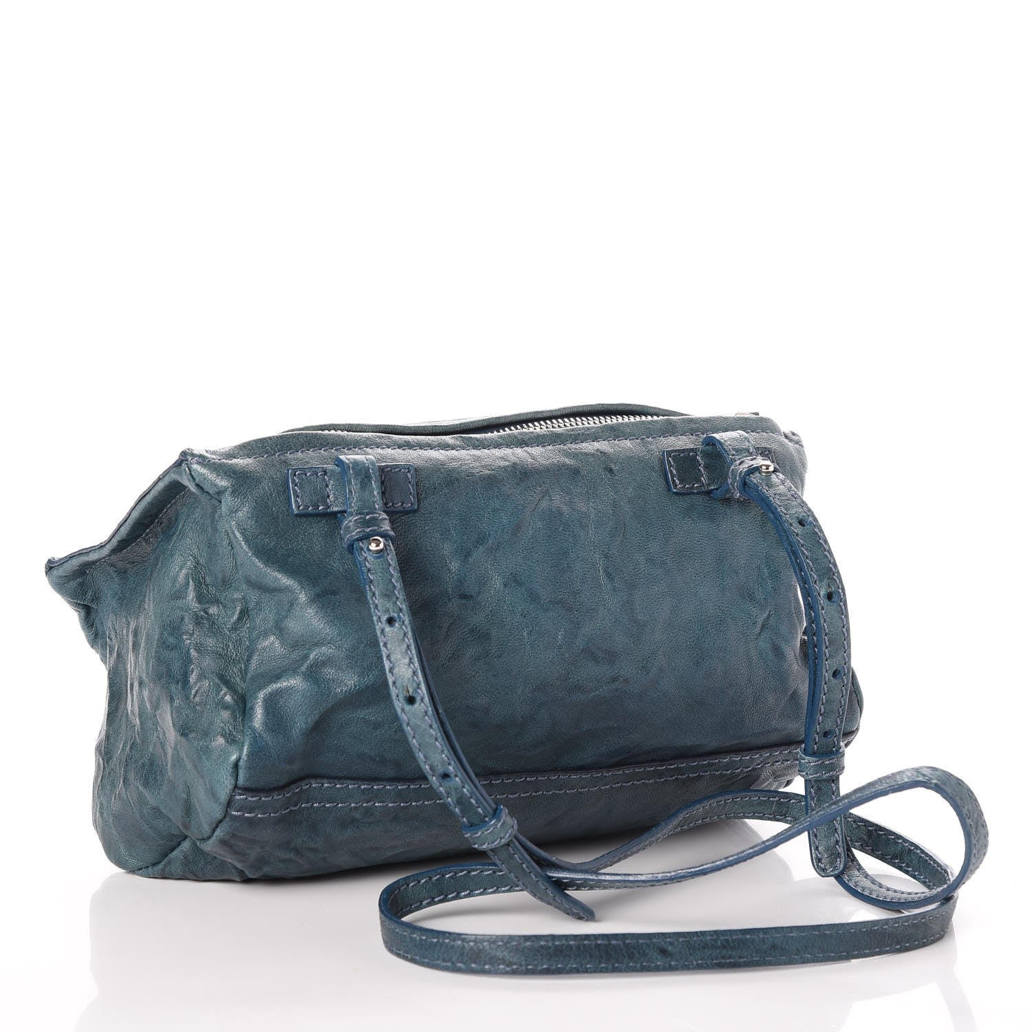 Givenchy Tumbled Sheepskin Mini Pandora Mineral Blue 3 of 8