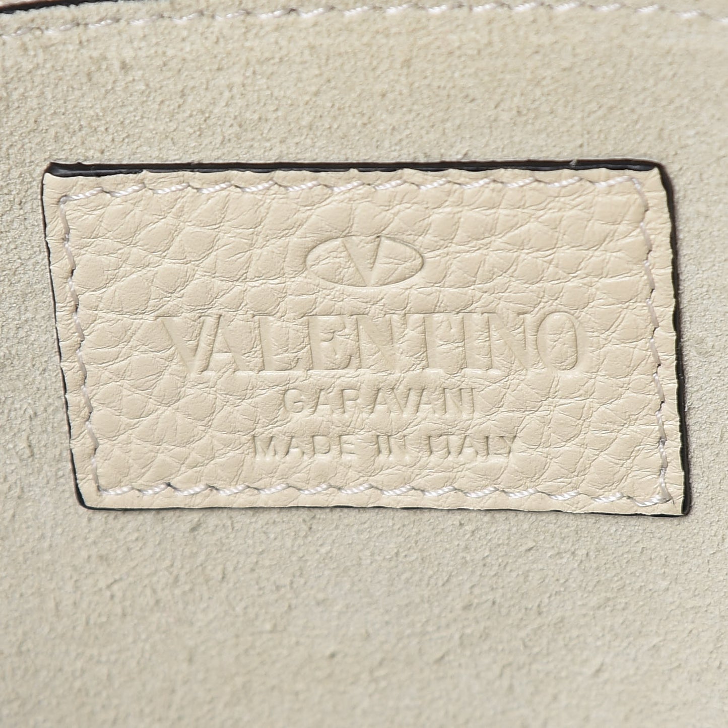 Grained Calfskin Medium My Rockstud Frame Bag Light Ivory