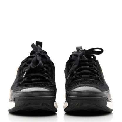 Chanel Velvet Calfskin Mixed Fibers CC Sneakers 40 Black 2 of 12