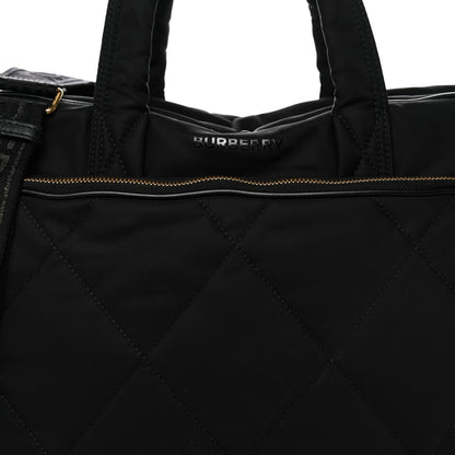 Burberry Nylon Quilted Diaper Tote Bag Black 8 of 10