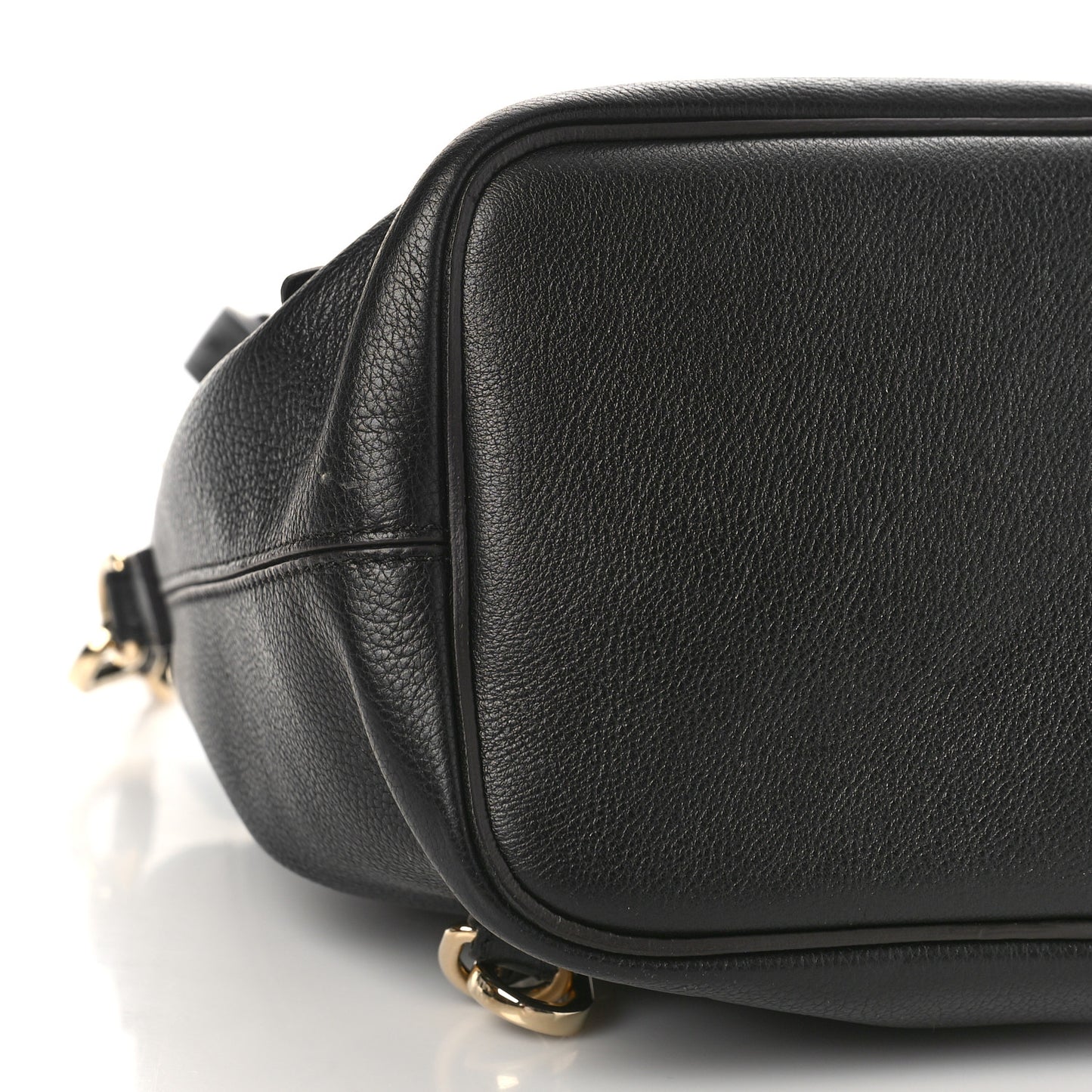 Suede Calfskin Small Faye Backpack Black