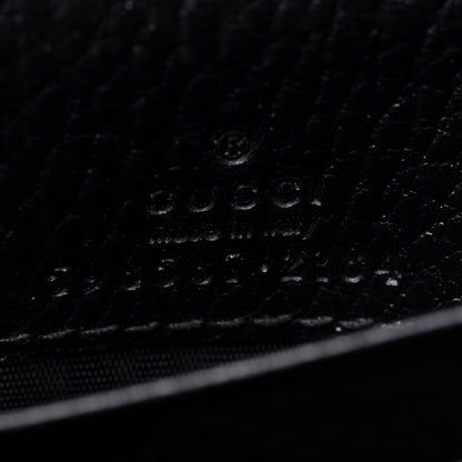 Gucci Dollar Calfskin GG Supreme Monogram Medium GG Marmont Wallet Black Beige Ebony 6 of 7