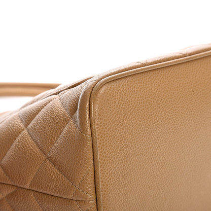Chanel Caviar Quilted Medallion Tote Beige 10 of 14