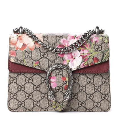 Gucci GG Supreme Monogram Blooms Mini Dionysus Shoulder Bag Beige Multicolor Dry Rose 1 of 12