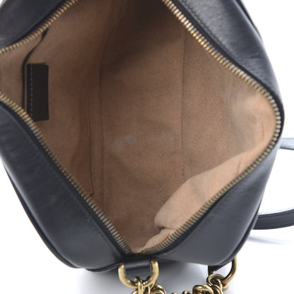 Gucci Calfskin Matelasse Small GG Marmont Chain Shoulder Bag Black 5 of 17