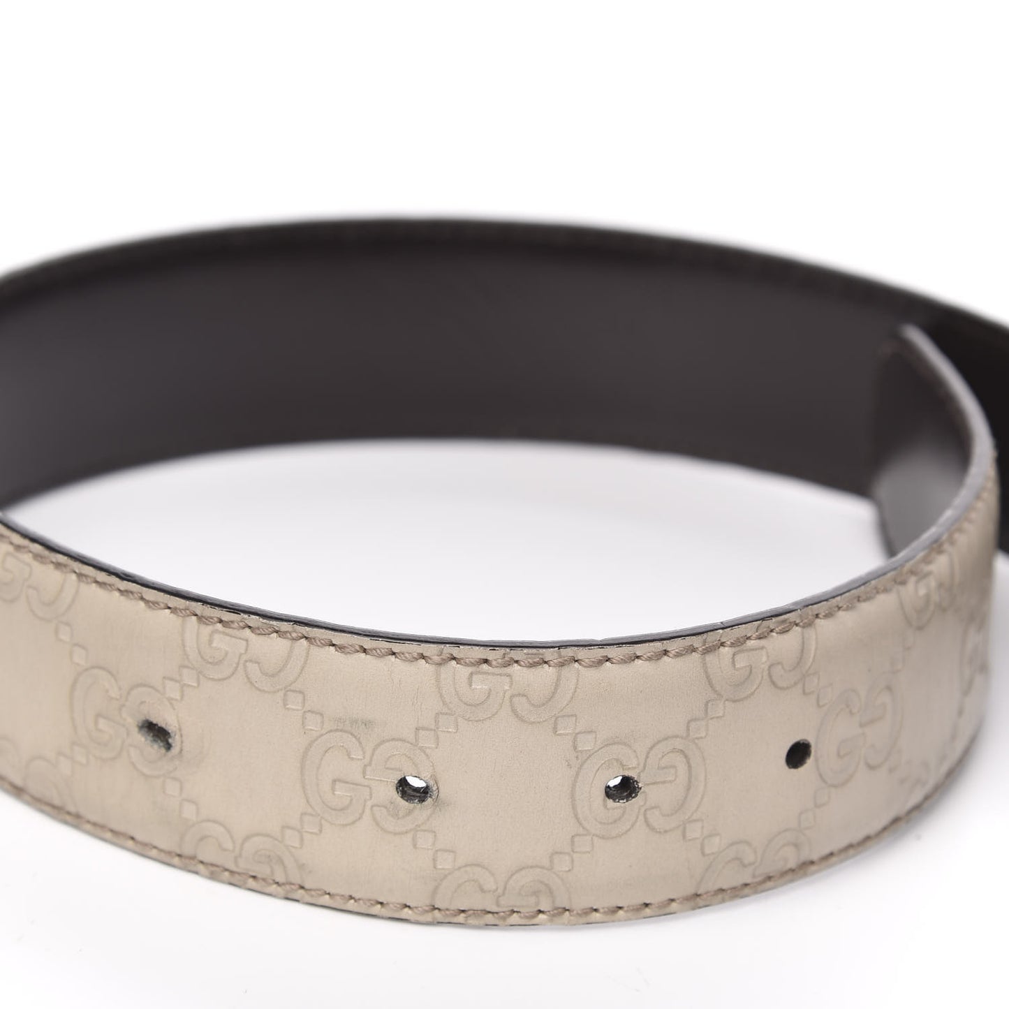 Guccissima Interlocking G 40mm Belt 85 34 Off White