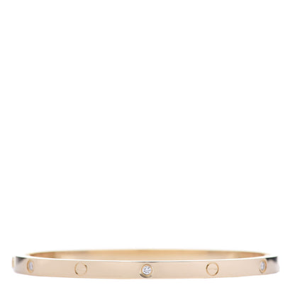 Cartier 18K Yellow Gold 6 Diamond Small LOVE Bracelet 16 3 of 5