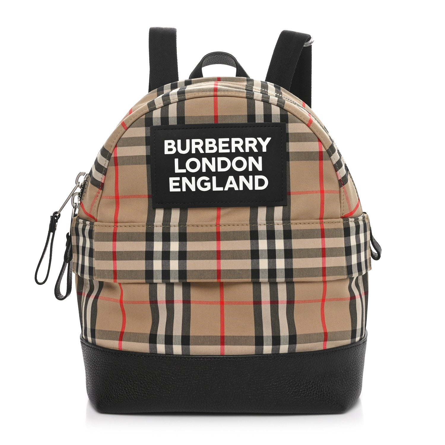 Burberry House Check Canvas Calfskin Small Nico Backpack Archive Beige 1 of 9