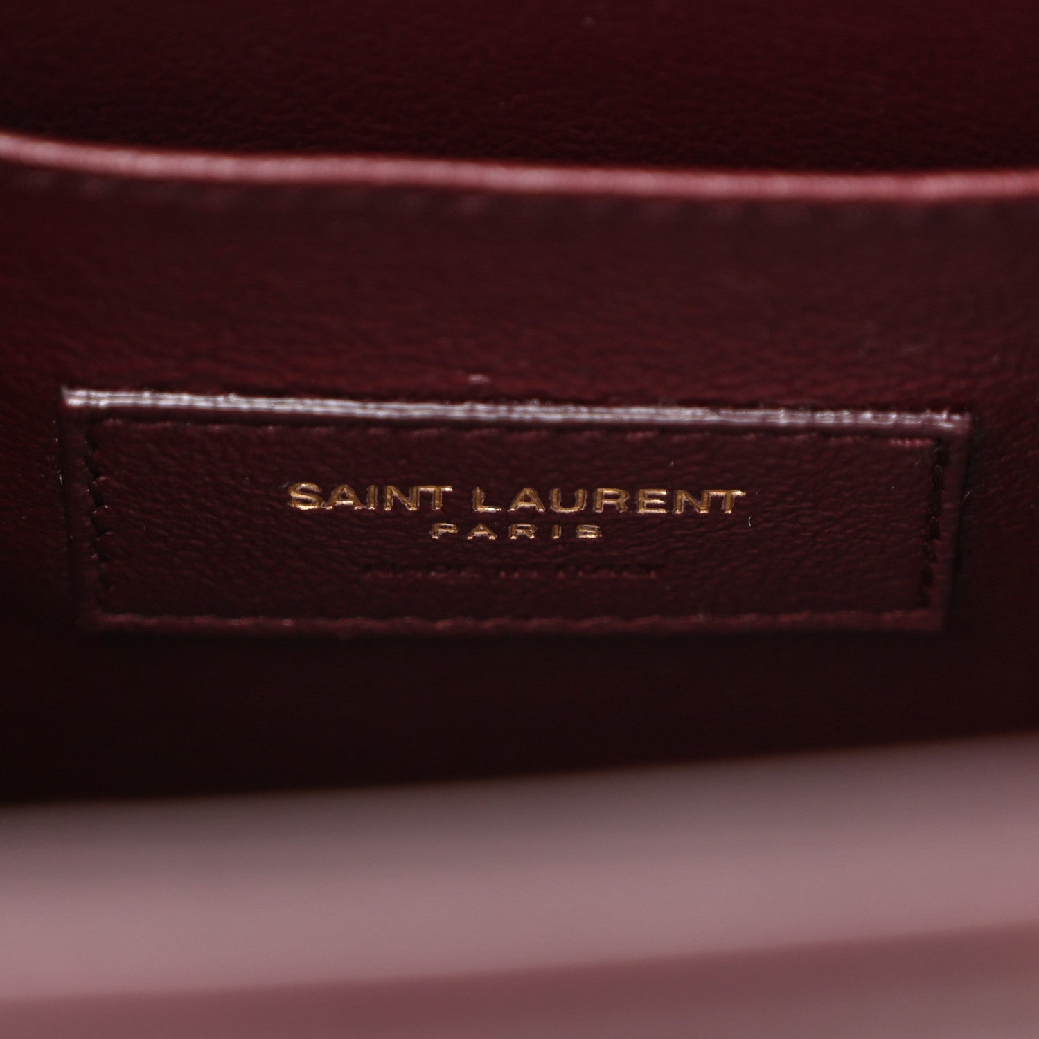 Saint Laurent Patent Nano Sac de Jour Dark Red Wine 6 of 9