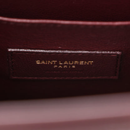 Saint Laurent Patent Nano Sac de Jour Dark Red Wine 6 of 9