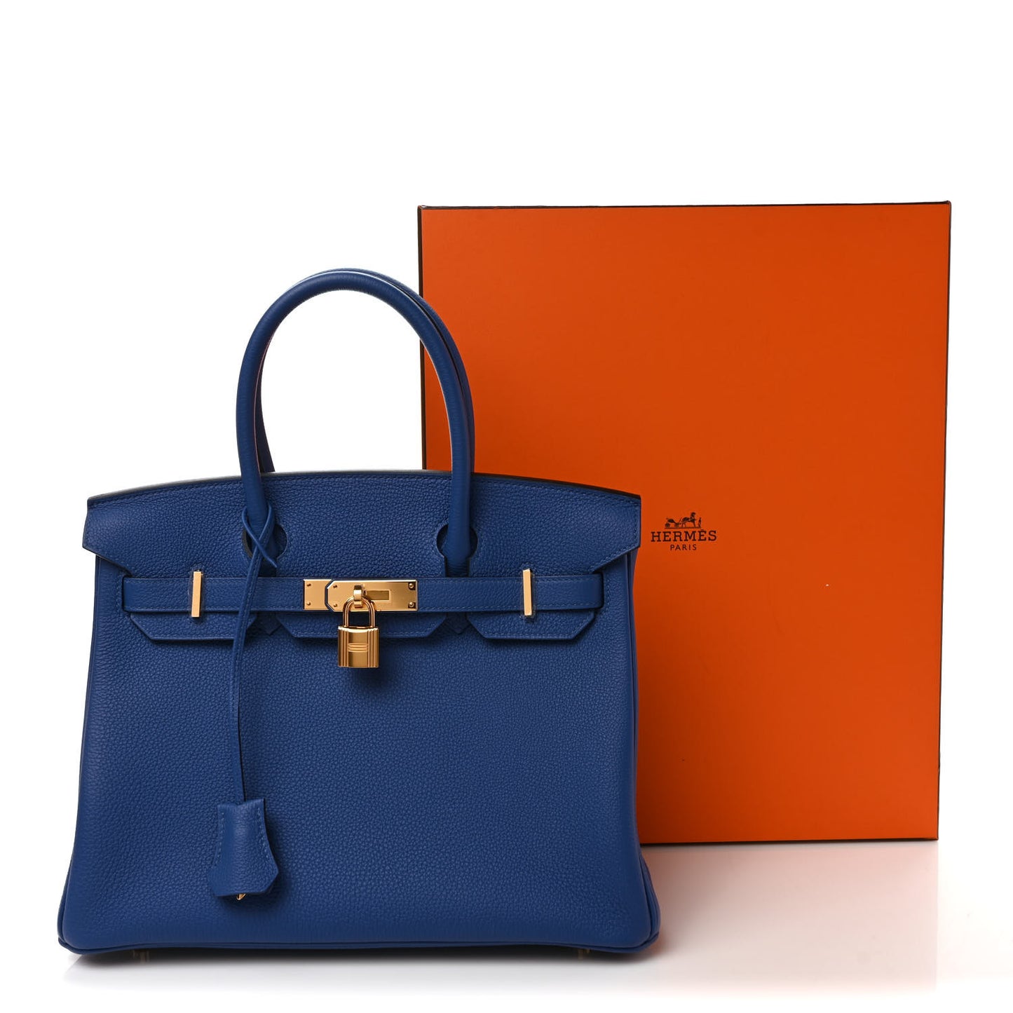 Taurillon Clemence Birkin 30 Bleu France